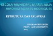 Língua Portuguesa - Estruturas de Palavras
