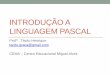 Aula 01   introdução a linguagem pascal