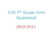 CTK 7th  Grade  Girls  Basketball