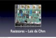 Resistores - Leis de Ohm