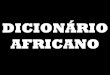 Dicionrio africano