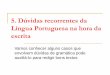Dúvidas recorrentes da língua portuguesa
