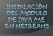 Instalación del modulo de Java ME en Netbeans