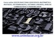 Curso online disciplinas para concursos matematica matrizes determinantes sistemas lineares analise combinatoria e probabilidade