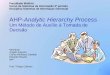 AHP - Analytic Hierarchy Process / Um Método de Auxílio à Tomada de Decisão