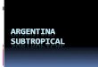 Argentina subtropical (selva misionera)
