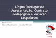 Apresentação da língua portuguesa