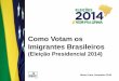 Como Votam os Imigrantes Brasileiros - Elei§µes Presidencial de 2014