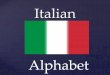 Alphabet italian
