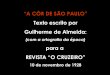 A côr de São Paulo - Guilherme de Almeida