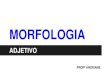 Morfologia - Adjetivo