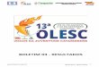 Boletim 003 - Etapa Estadual da Olesc - Resultados
