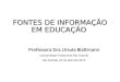Fontes de informação em Educação: recursos informacionais