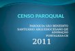 Apresentação Censo Paroquial 2011