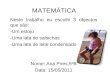 Matemática(Carolina, 5ºB)