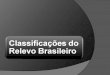 Classificação do relevo brasileiro