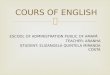 COURS OF ENGLISH