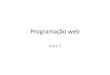 Programacao Web Inicio