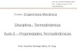 Termodinâmica Aula 3 Propriedades Termodinamicas [Reparado]