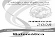 Admissao2008 1aserie Matematica Prova