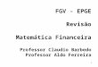 Matemática Financeira - Conceitos Iniciais