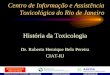 Historia Da Toxicologia - Anvisa