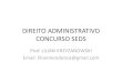 Direito Administrativo Concurso Seds - Tv Orvile - 20-09