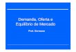 [slides] DEMANDA, OFERTA E EQUÍLIBRIO DE MERCADO