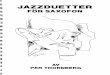 SAXOFONE - PARTITURA - Jazz Em Dueto - Jazzduetter För Saxofon - P. Thornberg