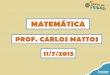 11-7 - Matematica - Carlosmattos