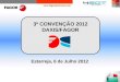 3ª CONVENÇÃO 2012 DAXIS/FAGOR Estarreja, 6 de Julho 2012
