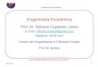 Engenharia Econômica Prof. Dr. Roberto Cayetano Lotero E-mail:  roberto.lotero@gmail