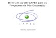 Diretrizes da CBI-CAPES para os Programas de Pós-Graduação