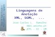 Linguagens de Anotação XML, SGML,