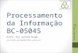 Processamento  da  Informação BC-05045
