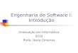 Engenharia de Software I: Introdução