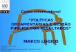 Curso Internacional “ POLÍTICAS ORÇAMENTÁRIAS E GESTÃO PUBLICA POR RESULTADOS ”  MARCO LÓGICO