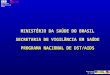 MINISTÉRIO DA SAÚDE DO BRASIL SECRETARIA DE VIGILÂNCIA EM SAÚDE PROGRAMA NACIONAL DE DST/AIDS