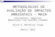 METODOLOGIAS DE AVALIAÇÃO DE IMPACTOS AMBIENTAIS - MAIA