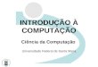 INTRODUÇÃO À COMPUTAÇÃO Ciência da Computação Universidade Federal de Santa Maria