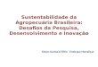 Sustentabilidade da Agropecuria Brasileira: Desafios  da  Pesquisa, Desenvolvimento e Inova§£o