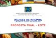 Revisão do RIISPOA Decreto nº 30.691 de 29/03/1952 PROPOSTA FINAL – LEITE 07/07/2008