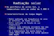 Radiação solar