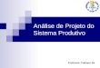 Análise de Projeto do Sistema Produtivo