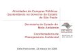 Atividades de Compras Públicas Sustentáveis no Governo do Estado de São Paulo