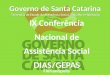 IX Conferência Nacional de Assistência Social DIAS/GEPAS