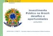 Investimento Público no Brasil: desafios e oportunidades Junho/2011