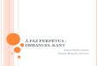 À Paz Perpétua – Immanuel Kant