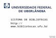 UNIVERSIDADE FEDERAL  DE UBERLÂNDIA