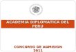 ACADEMIA DIPLOMATICA DEL PERU